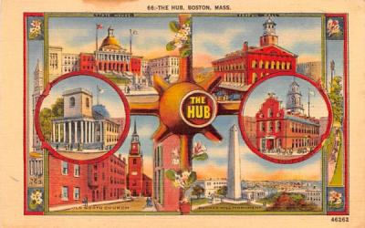 The Hub Boston, Massachusetts Postcard