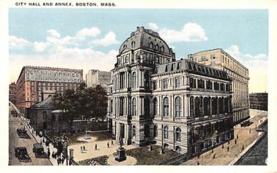 City Hall & Annex Boston, Massachusetts Postcard