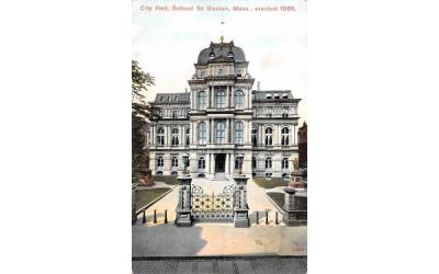City Hall Boston, Massachusetts Postcard
