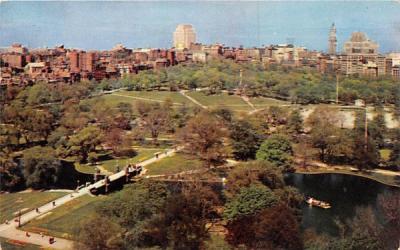 The Public Garden & the Common Boston, Massachusetts Postcard