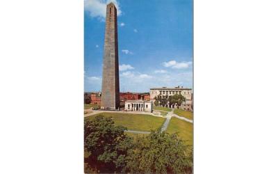 Historic Bunker Hill Monument Boston, Massachusetts Postcard