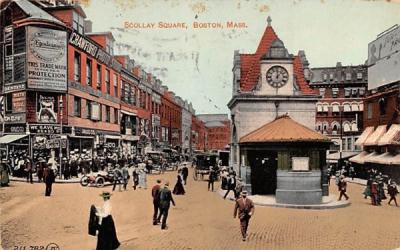 Scollay Square Boston, Massachusetts Postcard