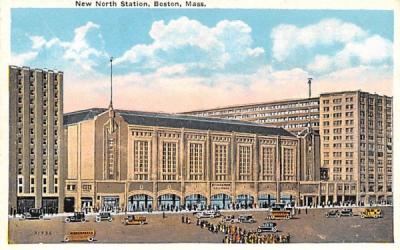 New North Station Boston, Massachusetts Postcard