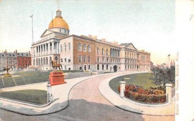 Boston State House Massachusetts Postcard
