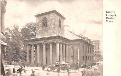 King's Chapel Boston, Massachusetts Postcard