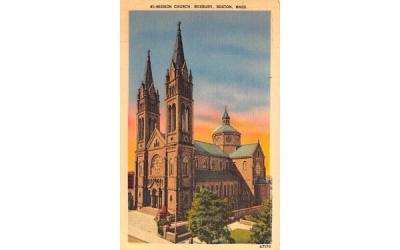 Mission Church Boston, Massachusetts Postcard