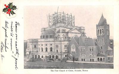 The First Church of Christ, Scientist Boston, Massachusetts Postcard