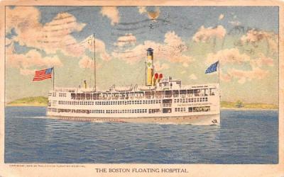 The Boston Floating Hospital Massachusetts Postcard