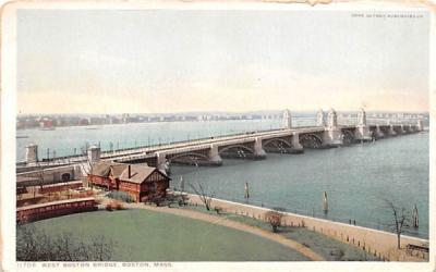 West Boston Bridge Massachusetts Postcard