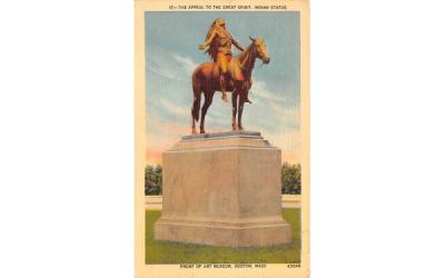 The Appeal to the Great Spirit Boston, Massachusetts Postcard