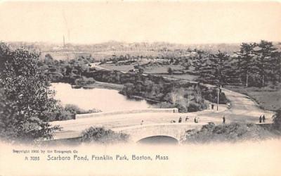 Scarboro Pond Boston, Massachusetts Postcard