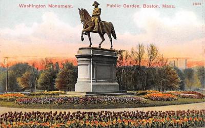 Washington Monument Boston, Massachusetts Postcard