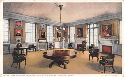 The Council Chamber Boston, Massachusetts Postcard