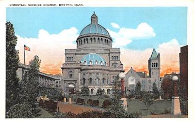 Christain Science Church Boston, Massachusetts Postcard