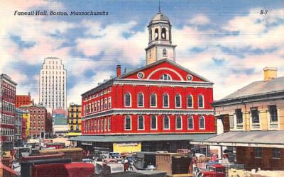 Fanueil Hall Boston, Massachusetts Postcard