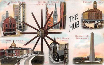 The Hub Boston, Massachusetts Postcard