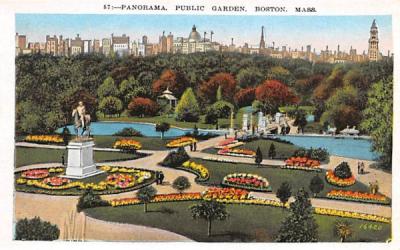 Panorama Boston, Massachusetts Postcard