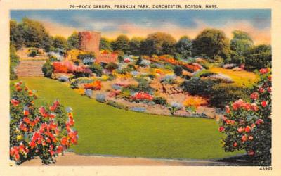 Rock Garden Boston, Massachusetts Postcard