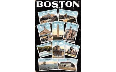 Boston Mass Massachusetts Postcard