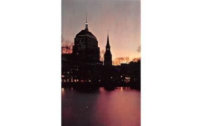 Boston at Twilight Massachusetts Postcard