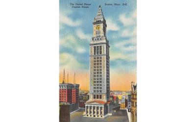 The United States Custom House Boston, Massachusetts Postcard