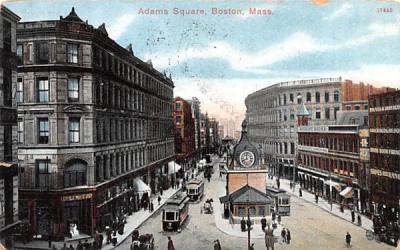 Adams Square Boston, Massachusetts Postcard