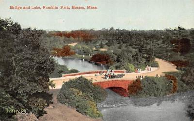 Bridge & lake  Boston, Massachusetts Postcard