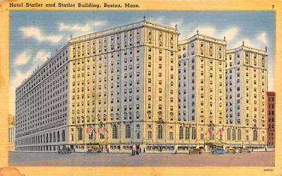 Hotle Statler & Statler Building Boston, Massachusetts Postcard