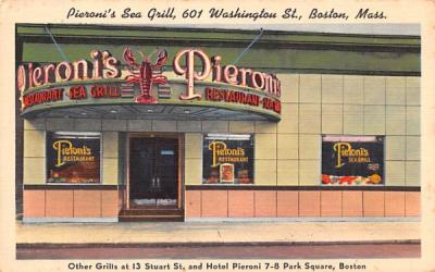 Pieroni's Sea Grill Boston, Massachusetts Postcard