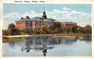 Simmons College Boston, Massachusetts Postcard