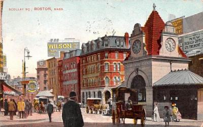 Scollay Sq Boston, Massachusetts Postcard