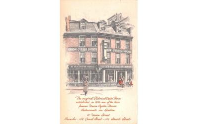 The Original Historical Oyster House Boston, Massachusetts Postcard