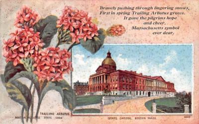 State Capitol Boston, Massachusetts Postcard