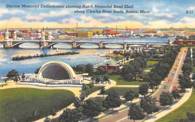 Storrow Memorial Embankment Boston, Massachusetts Postcard