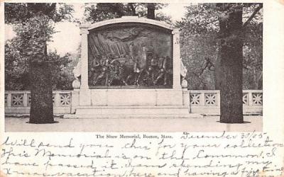 The Shaw Memorial  Boston, Massachusetts Postcard