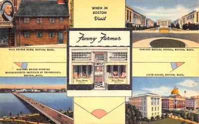 Fanny Farmer Shops Boston, Massachusetts Postcard