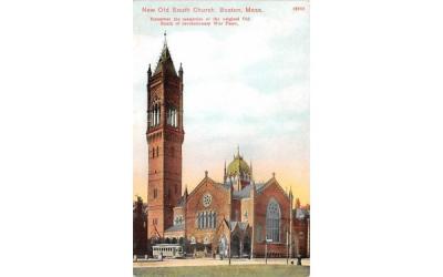 New Old South Church Boston, Massachusetts Postcard