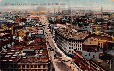 General View Boston  Massachusetts Postcard