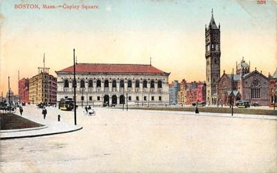 Copley Square Boston, Massachusetts Postcard
