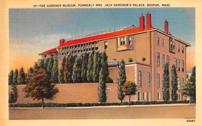 The Gardner Museum Boston, Massachusetts Postcard