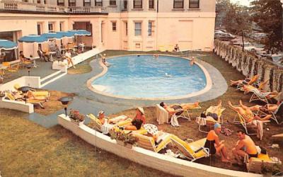 Outdoor Swimming Pool Boston, Massachusetts Postcard