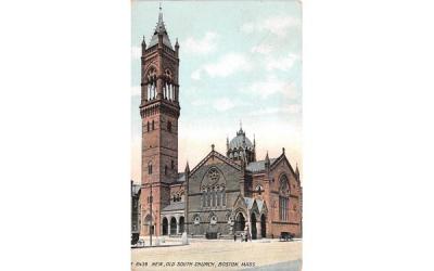New, Old South Church Boston, Massachusetts Postcard