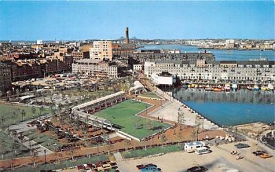 Waterfront Park & Commercial Wharf Boston, Massachusetts Postcard