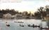 Canoeing on the Charles at Riverside Boston, Massachusetts Postcard