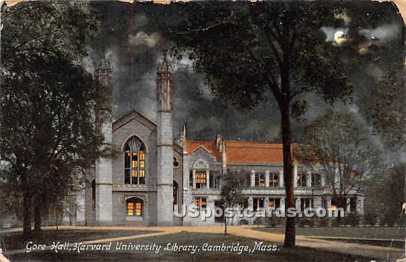 Gore Hall at Harvard University Library - Cambridge, Massachusetts MA Postcard