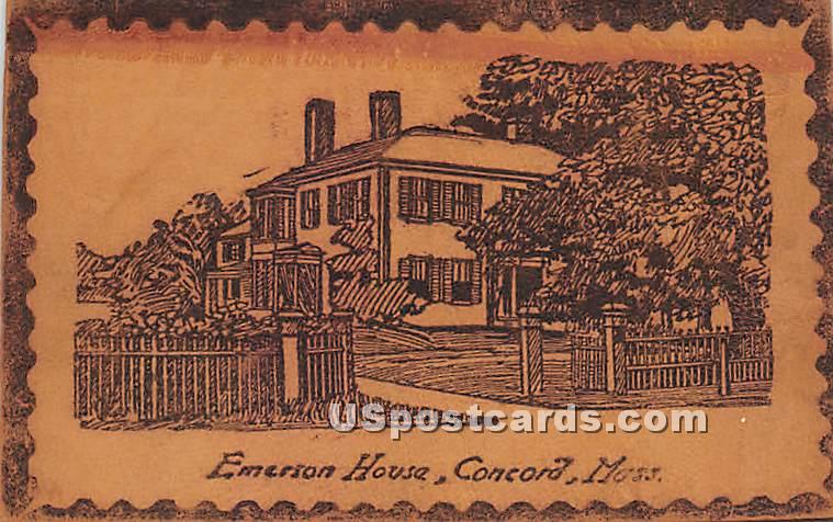 Emerson House - Concord, Massachusetts MA Postcard