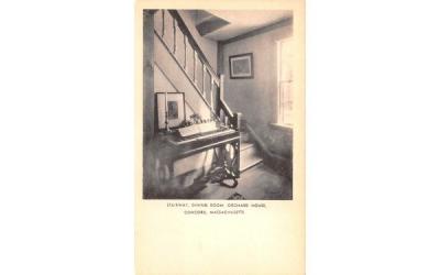 Stairway, Dining Room, Orchard House Concord, Massachusetts Postcard
