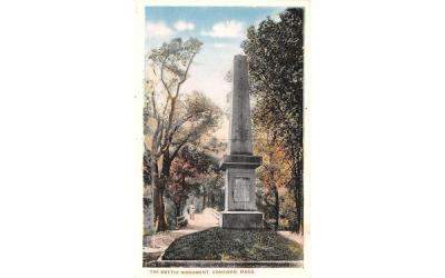 The Battle Monument Concord, Massachusetts Postcard
