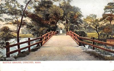 Battle Ground Concord, Massachusetts Postcard