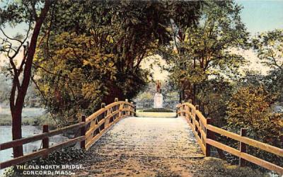 The Old North Bridge Concord, Massachusetts Postcard